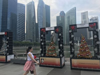Singapur zu Fuß - Skyline Bilder