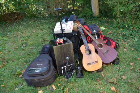 Backpacking Ausrüstung für Straßenmusiker