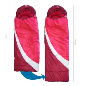 Mitwachsender Kinderschlafsack pink