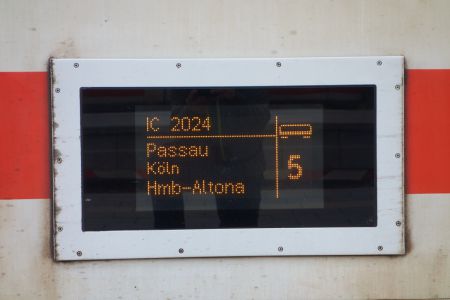 Radtour an der Donau - Rückfahrt von Passau nach Köln im IC der DB
