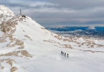 Schneeschuhwanderung outdoorer Ausblick