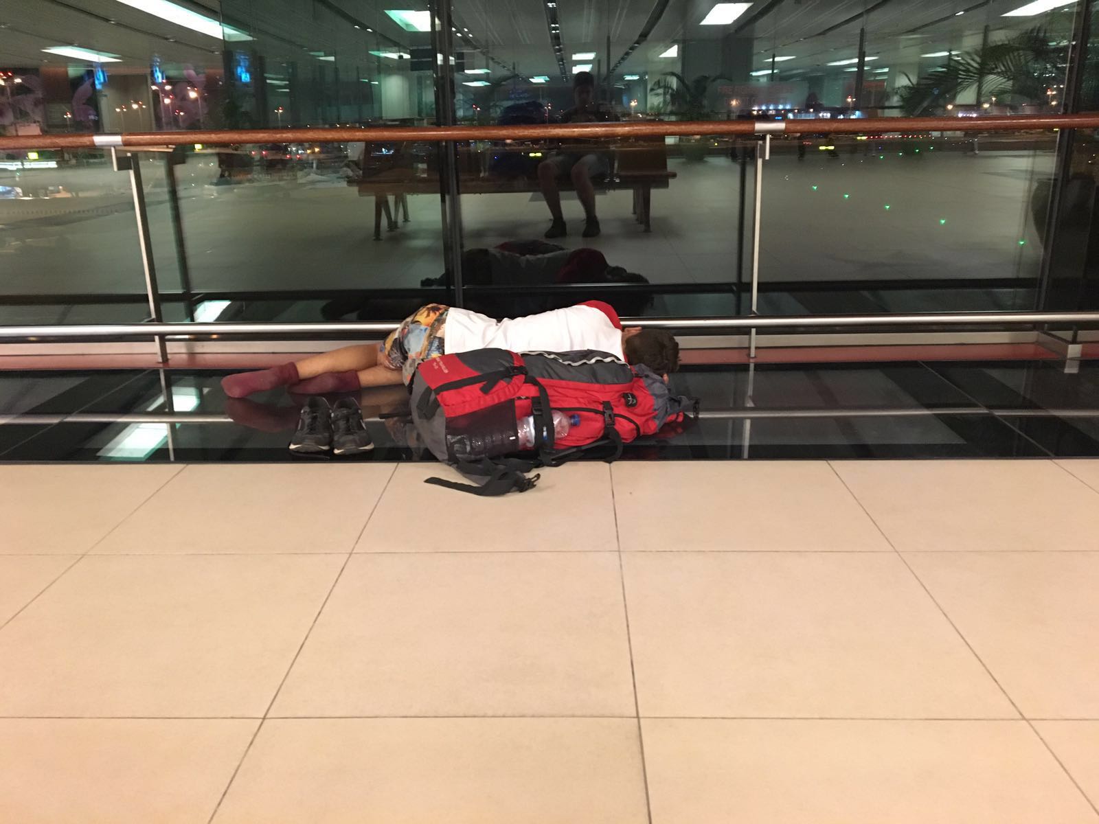 Übernachtung am Flughafen